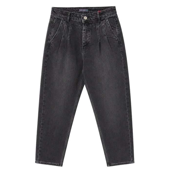 Spodnie damskie Felix Hardy jeansy wysoki stan czarny r. W31