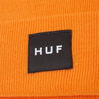 Czapka męska HUF Essential Box Logo zimowa pomarańczowa 