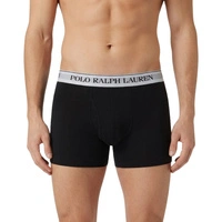 Bokserki męskie Polo Ralph Lauren 3-pak czarne z białą gumką r. M 
