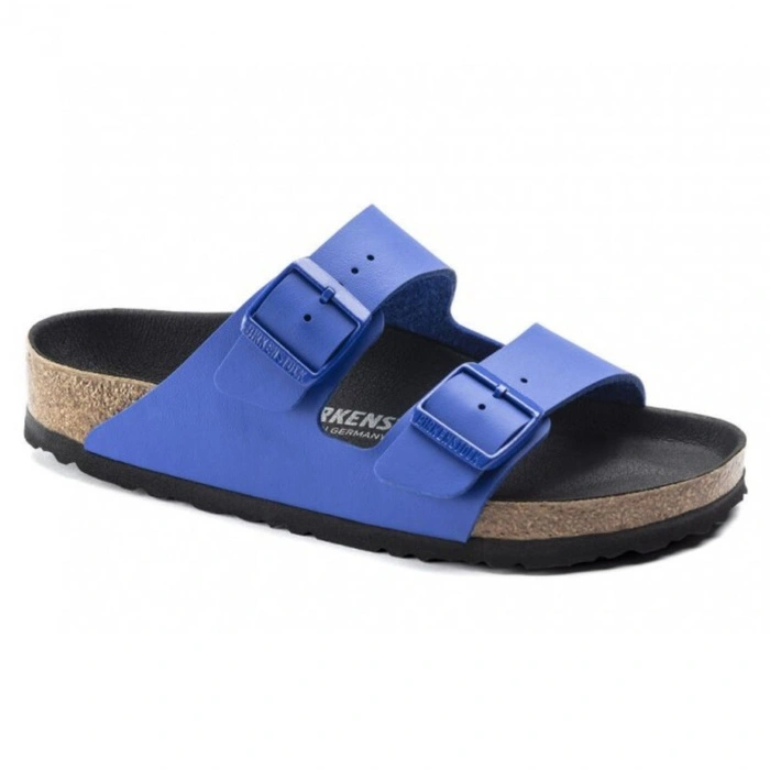Klapki damskie Birkenstock Arizona BS birko-flor niebieskie r. 38