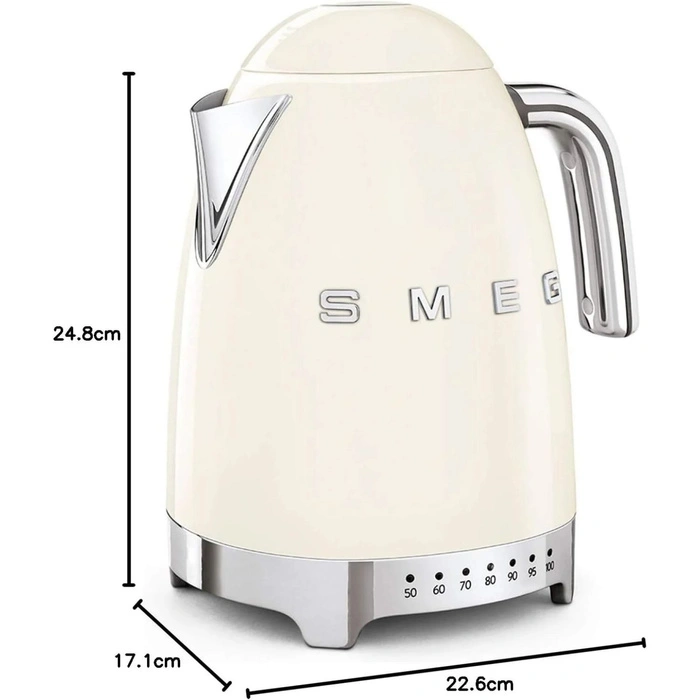 Czajnik elektryczny Smeg Retro 50’s KLF04CREU 1,7 L kremowy używany