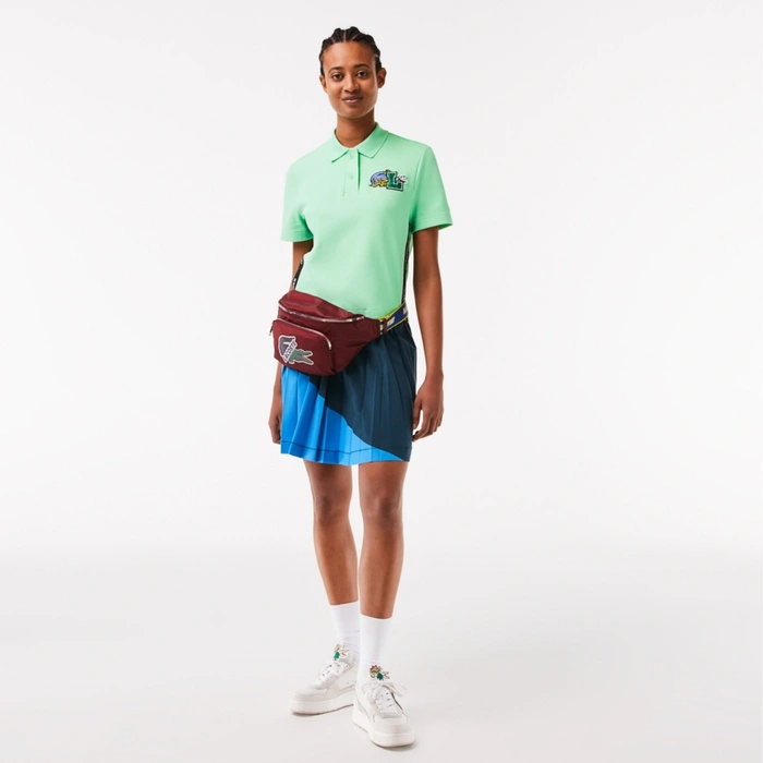 Koszulka damska Lacoste Holiday Organic Cotton Polo zielona r. XXS