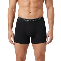 Bokserki męskie Polo Ralph Lauren 3-pak czarne bawełniane r. XL