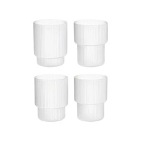 Szklanki Ferm Living kieliszki zestaw 4 sztuki szkło przezroczyste matowe 60 ml