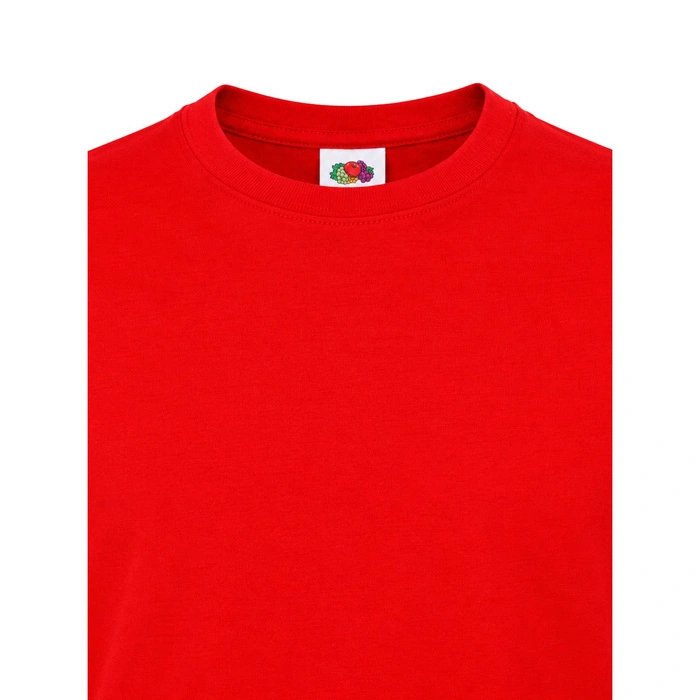 Koszulka męska Fruit of the Loom Softpun czerwona t-shirt r. S