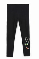 Legginsy dziewczęce Desigual Teo czarne r. 98