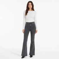Spodnie damskie Zara skinny flare jeansy czarne r. XS