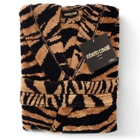 Ekskluzywny szlafrok unisex Roberto Cavalli Zebra Cappuccio r. S/M