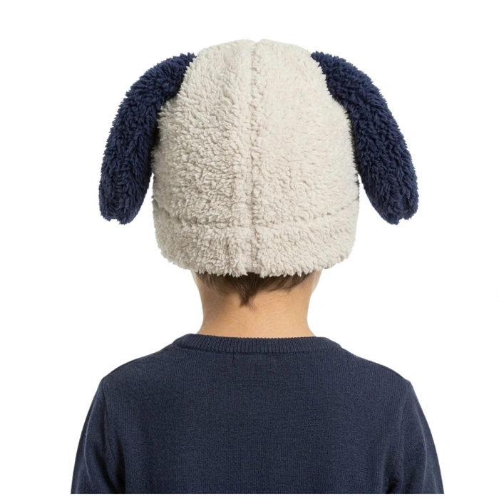 Komplet czapka rękawiczki Peanuts Snoopy zimowy piesek granatowy