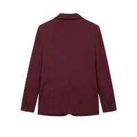 Marynarka męska Zara Slim Fit elegancka brązowa z lnem r. M