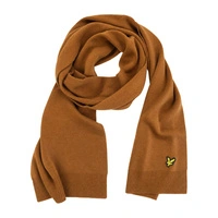 Szalik męski Lyle&Scott klasyczny akrylowy zimowy brązowy