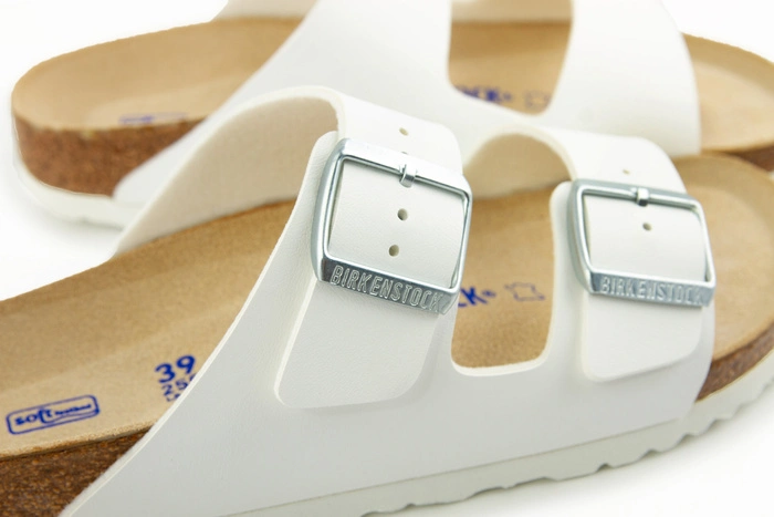 Klapki damskie Birkenstock Arizona bs z miękką wkładką białe r. 39