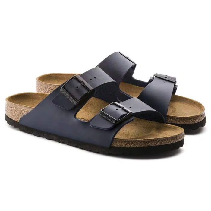 Klapki męskie Birkenstock Arizona BS profilowane granatowe r. 45
