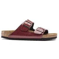 Klapki damskie Birkenstock Arizona BS regular birko-flor bordowe r. 41