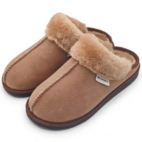 Kapcie damskie IRE SHOES ze skóry owczej naturalny kożuch futro ciepłe ręcznie szyte r. 38