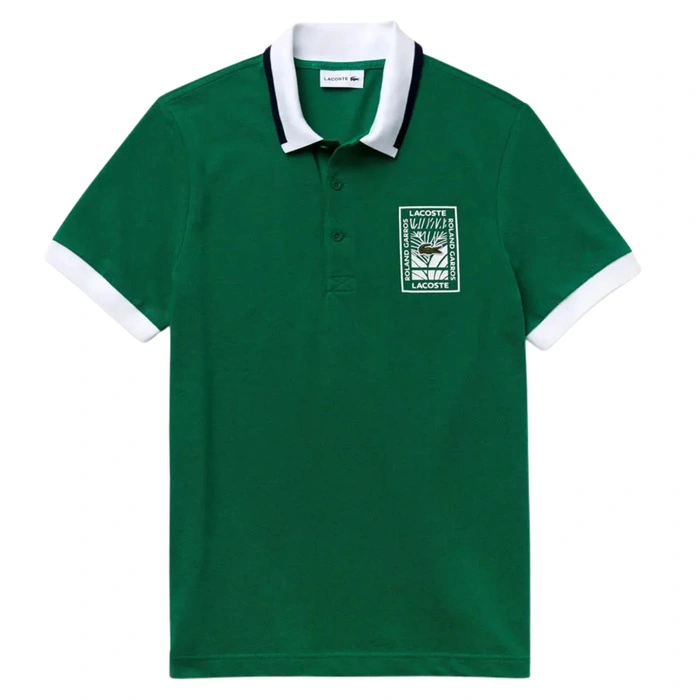 Koszulka męska Lacoste polówka klasyczna z zapieciem zielona r. XS