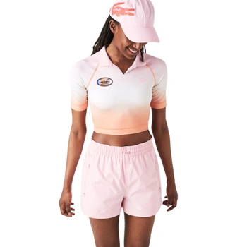 Koszulka damska Lacoste Summer treningowa crop wielokolorowa r. L