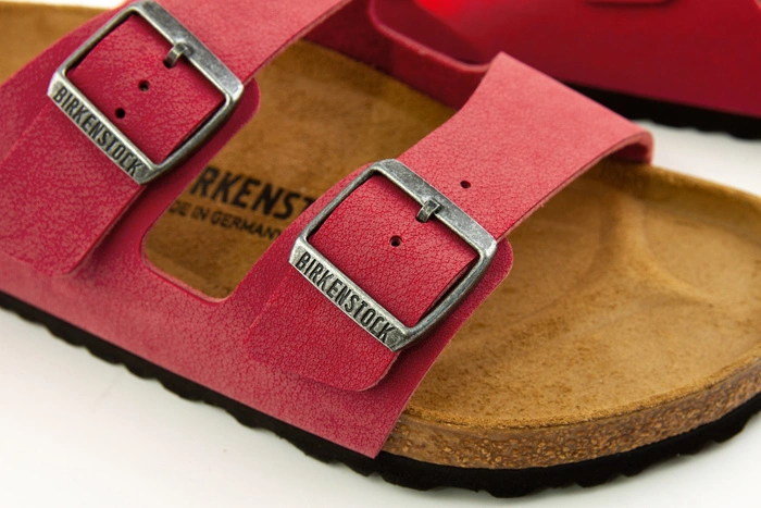 Klapki męskie Birkenstock Arizona BS regular skórzane bordowe r. 42