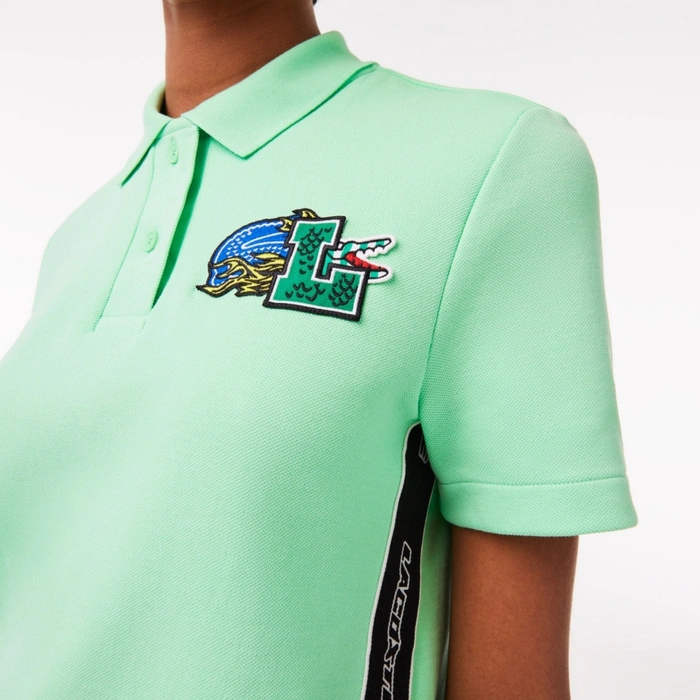Koszulka damska Lacoste Holiday Polo polówka klasyczna zielona r. XS