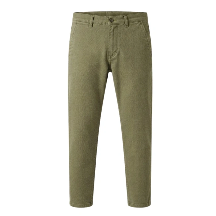 Spodnie damskie Zara chinos bawełniane khaki r.S
