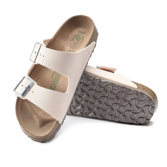 Klapki damskie Birkenstock Arizona BS birko-flor vegan jasno różowe r. 41