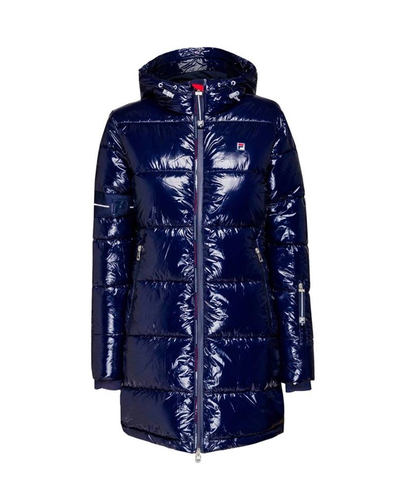 Kurtka narciarska damska Fila Sakura granatowa długa r. XS