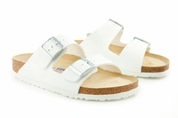 Klapki męskie Birkenstock Arizona bs z miękką wkładką białe r. 42