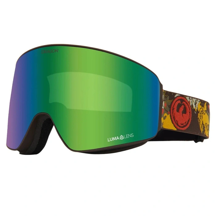 Gogle snowboardowe Dragon PXV Leafy Camo dwie szyby S2 + S1 unisex