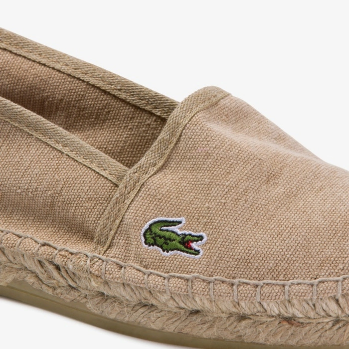 Buty męskie Lacoste Moleon 120 espadryle płócienne beżowe r. 42