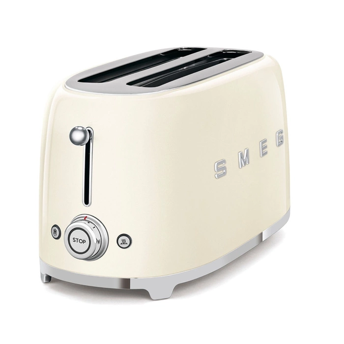 Toster na 4 kromki Smeg Kremowy TSF02CREU 50's Style