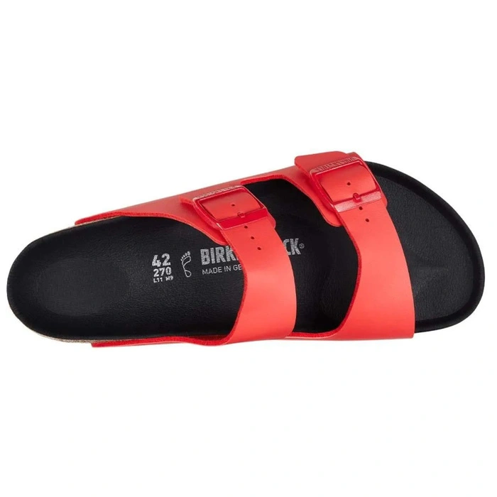 Klapki damskie Birkenstock Arizona BS birko-flor czerwony r. 37