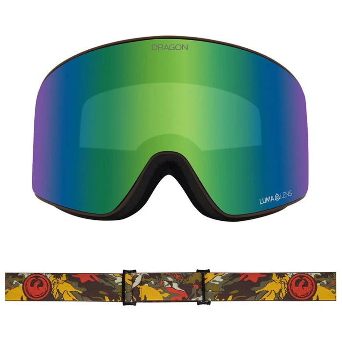Gogle snowboardowe Dragon PXV Leafy Camo dwie szyby S2 + S1 unisex