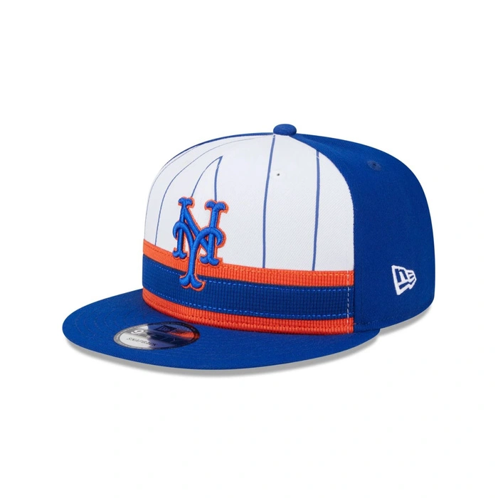 Czapka New Era 9FIFTY MLB24 Batting Practice z prostym daszkiem niebieska