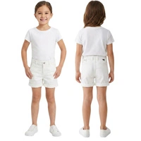 Spodenki krótkie dziewczęce ZARA chino białe r. 116