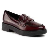 Buty damskie Geox Adrya mokasyny skórzane bordowe r. 37