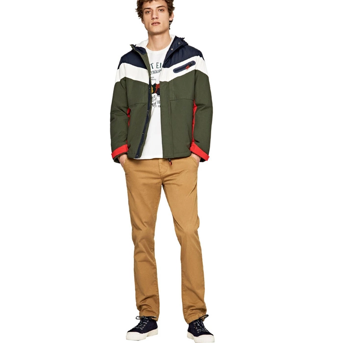 Kurtka męska Pepe Jeans Gilbert zimowa wodoodporna zielona r. L