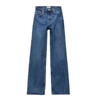 Spodnie damskie Zara jeansowe length szerokie nogawki r. 36