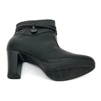 Botki damskie Piccadilly Salto czarne na słupku r. 37