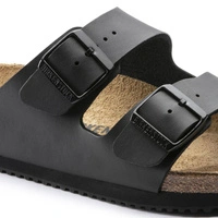 Klapki damskie Birkenstock Arizona skórzane Briko-Flor czarne r. 40