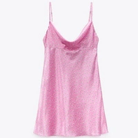 Sukienka damska Zara mini satynowa różowa r. XS