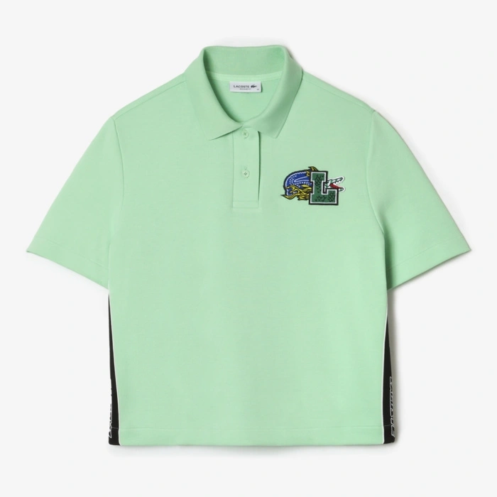 Koszulka damska Lacoste Holiday Organic Cotton Polo zielona r. XXS