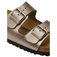 Klapki damskie Birkenstock Arizona BS skórzane metaliczne brązowe r. 37