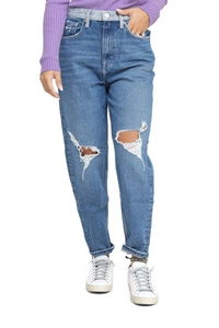 Spodnie damskie Tommy Jeans Mom Jeans Uhr jeansowe