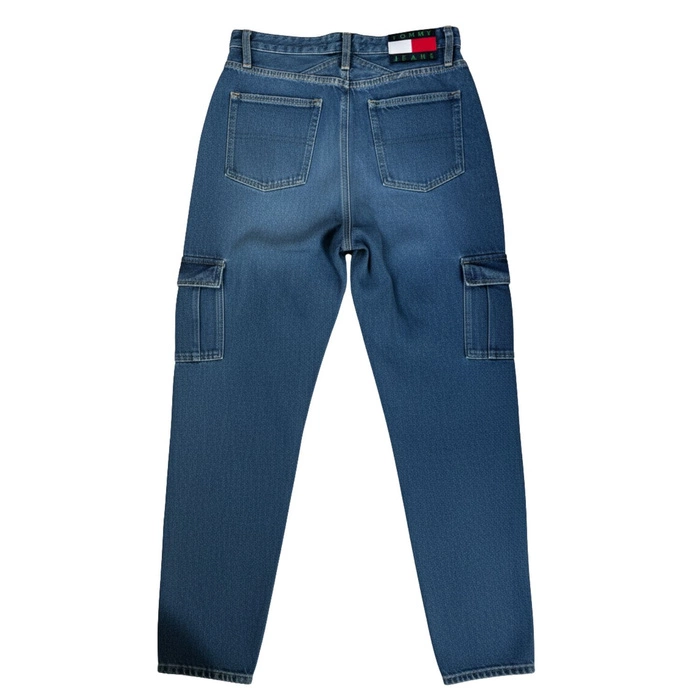 Spodnie damskie Tommy Jeans Mom Jean Cargo jeansy wysokim stanem