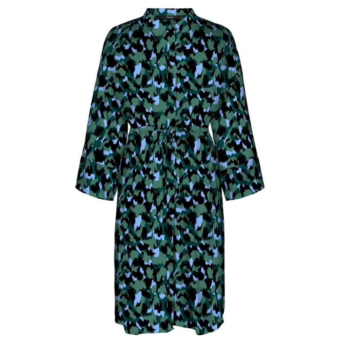 Sukienka damska Vero Moda Rie Ls zielona koszulowa r. XS