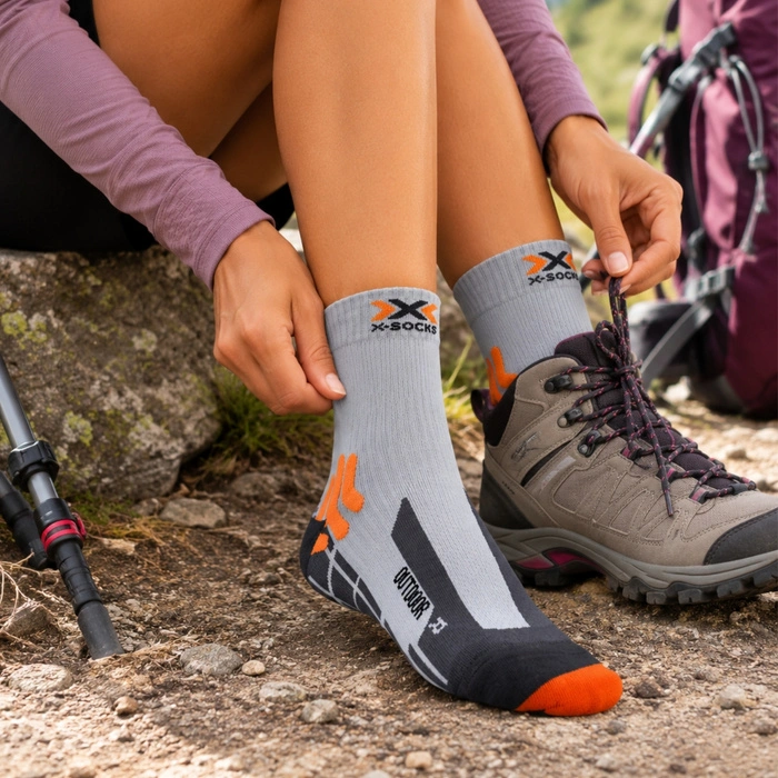 Skarpetki trekkingowe damskie X-Socks® Outdoor szare r. 39-41