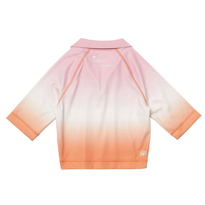 Koszulka damska Lacoste Summer sportowa crop wielokolorowa r. S