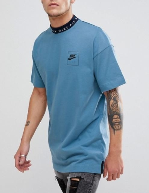 nike air t shirt with neck taping