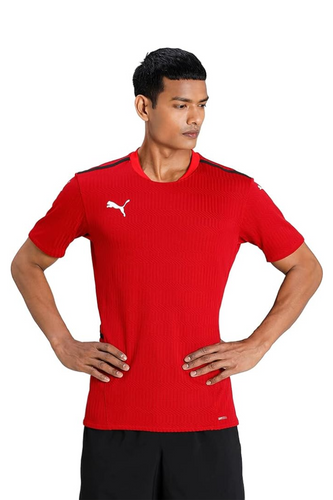 Koszulka męska Puma teamCUP T-Shirt sportowa czerwona